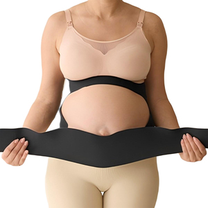 YOUJIE OEM Productos para el cuidado de la salud Envoltura abdominal prenatal ajustable Mujeres embarazadas Soporte para la espalda Banda para el vientre 2 en 1 Cinturón de maternidad - Product Image 1