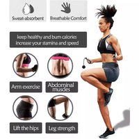 Corde à sauter sans fil lestée avec système de rotation à roulement à billes, corde d'entraînement cardio fitness anti-emmêlement