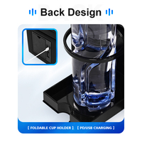 Organisateur de console centrale de voiture, boîte de rangement pour accoudoir avec lumière LED latérale pour Honda Odyssey, conducteur et passager
