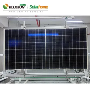 Bluesun เทคโนโลยีใหม่ 12BB แผงเซลล์แสงอาทิตย์ 550W ครึ่งเซลล์ 540W 550W ราคาแผงเซลล์แสงอาทิตย์แผง PV พร้อมใบรับรอง CE UL TUV