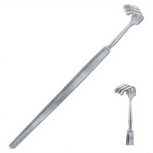 Rétracteur manuel Paul Hooklet en acier, instrument chirurgical de classe I, usage orthopédique - Product Image 2