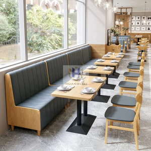 Tables de <span class=keywords><strong>restaurant</strong></span> en bois <span class=keywords><strong>pour</strong></span> 4 à 6 personnes, ensemble de tables à manger, chaises et tables de <span class=keywords><strong>restaurant</strong></span> noires à vendre, d'occasion - Product Image 5