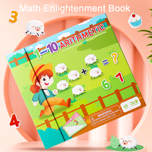 Livre de puzzle de maths en feutre éducatif, jeux d'autocollants pour jeux d'apprentissage précoce, jouets pour enfants, bébés et enfants d'âge préscolaire, nouveauté - Product Image 3