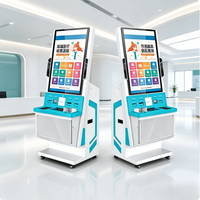 Kiosque en libre-service étanche et anti-poussière pour intérieur avec SDK, boîtier métallique, écran tactile intégré pour la recherche et l'affichage publicitaire