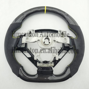 Quality Assurance Alcantara Carbon Fibre Yellow Top Stripe Steering <b>Wheel</b> Fit for Infiniti G27 G37 Car Steering <b>Wheel</b> - Product Image 6
