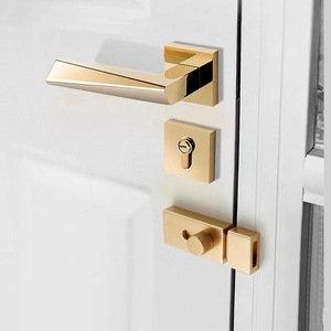Aluminum Alloy Visible <b>Latch</b> Door Bolt Anti-Theft Door <b>Lock</b> <b>Latch</b> Bathroom Thickened Wooden Door Punch-Free <b>Latch</b> Modern Simple - Product Image 3
