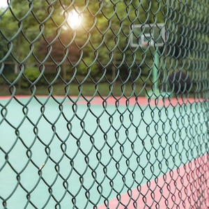 Industrial Welded Square Hole Chain Link Fence with Galvanized PVC Coated <b>Wire</b> <b>Mesh</b> and Waterproof PVC <b>Wire</b> - Product Image 4