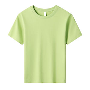 T-shirt d'été à col rond brodé personnalisé pour garçons et filles, en coton tricoté 180g, coupe oversize, manches courtes, imprimé, vêtements pour hommes - Product Image 4