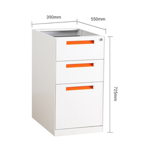 Phong cách hiện đại sắt nội thất văn phòng A4 FC thư mục 3-ngăn kéo mở <span class=keywords><strong>Top</strong></span> di động bệ thép Tủ hồ sơ di động Tủ hồ sơ - Product Image 2