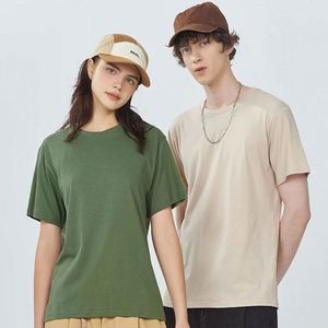 ออกแบบเสื้อยืดคอกลมผ้าฝ้าย 100% สำหรับงานพิมพ์ลายด้วยความร้อน ชุดยูนิฟอร์มเปล่าสำหรับของขวัญ โฆษณา โปรโมชั่น เสื้อยืดเรียบๆ แบบ unisex - Product Image 2