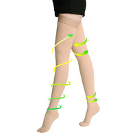 Bas de contention de qualité supérieure pour les varices, prêts à être expédiés, sans MOQ, 20-30 mmHg, approuvés CE ISO, directement de l'usine
