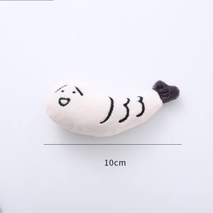 Herbe à chat à l'intérieur du poisson en peluche petits jouets bon marché pour animaux de compagnie jouets pour chat en coton en gros - Product Image 1