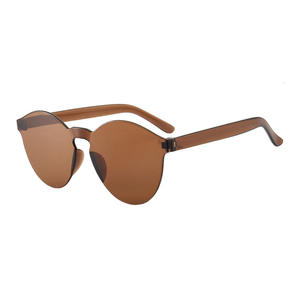 Kacamata hitam tanpa bingkai kacamata sederhana berbentuk pesta transparan multiwarna hadiah promosi cinta kacamata hati tanpa bingkai - Product Image 6