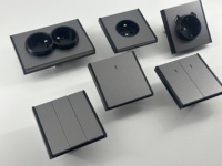 Interruptor de Pared Eléctrico de Acero Inoxidable, Estándar Europeo, de Una Vía y Dos Posiciones, Interruptores de Luz, Gran Venta