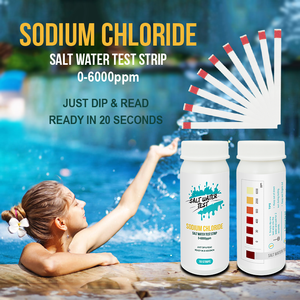Bandelettes <span class=keywords><strong>de</strong></span> test d'eau salée pour tester la teneur en chlorure <span class=keywords><strong>de</strong></span> sodium dans la <span class=keywords><strong>piscine</strong></span> et le spa Kit <span class=keywords><strong>de</strong></span> test <span class=keywords><strong>de</strong></span> <span class=keywords><strong>chlore</strong></span> d'eau salée <span class=keywords><strong>de</strong></span> 0 à 2000/6000 ppm - Product Image 2