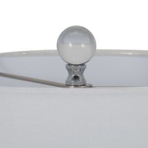 Lampade da tavolo in cristallo con paralumi bianchi per soggiorno, camera da letto, decorazione d'interni. - Product Image 5