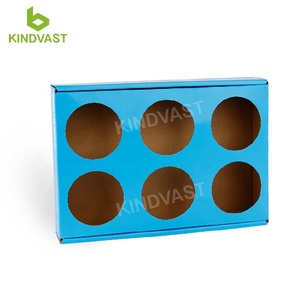 صندوق لف بشعار مخصص ، صندوق ورق بني على شكل مسبق ، مخروط أبيض ، 98 84 - Product Image 2