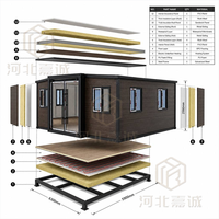 Casa Contenedor Expandible de Grado Ártico con Calefacción Inteligente por Suelo Radiante, Aislamiento de Lana de Roca, Villa Prefabricada Resistente al Viento para Invierno en Europa