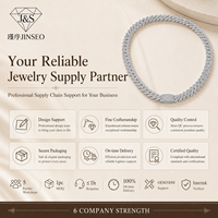 Collier chaîne cubaine en moissanite entièrement sertie, plaqué rhodium S925, anti-ternissement, de qualité supérieure, pour homme, bijoux hip-hop, cadeau