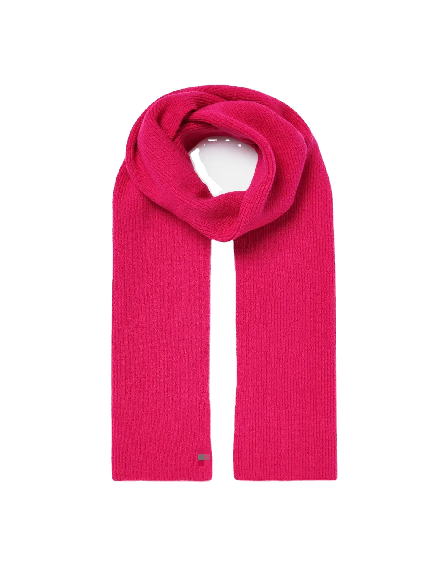 custom wholesale warm solid bright color ribbed knit cashmere winter long scarf for unisex