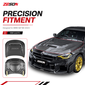 Capot en fibre de carbone sèche style AE pour BMW M2 G87 Série 2 G42 M240i 230i Coupé <span class=keywords><strong>2022</strong></span>+ - Product Image 5