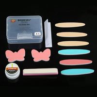 Ensemble d'outils professionnels pour l'art des ongles, kits de manucure et de pédicure pour débutants, soins à domicile, salons de manucure, matériau plastique, boîte pratique