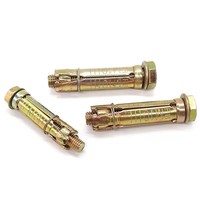 Boulon fixe jaune/blanc zingué acier inoxydable/carbone Grade4.8 Boulon d'ancrage d'expansion fixe