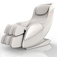 Sillón de Masaje de Gravedad Cero de Cuerpo Completo con Función de Calefacción, Riel SL de 110 cm, 5 Programas de Masaje Manuales para una Relajación Rápida