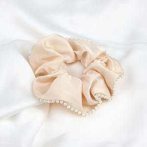 Populaire De Luxe Strass Brillant Bling Diamant Cheveux Chouchous Élastique Cheveux Tiel Ponytail Holder Soie Chouchous - Product Image 5