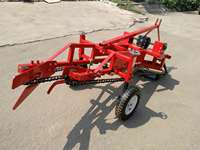 Mini-récolteuse d'arachides à 2 rangs pour tracteur, avec attache 3 points et structure compacte