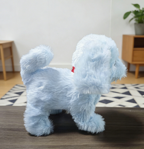 <span class=keywords><strong>Perro</strong></span> de Peluche Grande Brillante con Collar de Campana - Juguete Interactivo para Caminar y Ladrar con Pelaje Brillante, un Amigo Deslumbrante y Alegre - Product Image 4