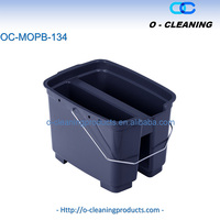 Caddy de transport en plastique durable O-Cleaning avec poignée, support de fournitures de nettoyage portable, panier de rangement pour organisateur d'outils divisés