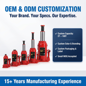 <span class=keywords><strong>Cric</strong></span> <span class=keywords><strong>hydraulique</strong></span> en métal 2-5 tonnes avec certification CE ISO, hauteur de levage 80 mm pour le levage de véhicules - Product Image 4