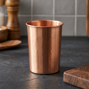Vaso de Cobre de Color Sólido, Diseño Minimalista, Resistente al Calor, de Pared Simple, para Adultos, para Fiestas - Product Image 3