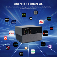 Hotack Date L006 4K Smart HD Portable WiFi Mobile Pour Home Cinéma Éducation Vidéo Extérieure 1080P Projecteur