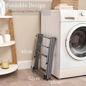3 Tier Clothes Airer 7.5m <strong>Drying</strong> <strong>Rack</strong> Extendable Compact <strong>Laundry</strong> Indoor Outdoor - Product Image 4