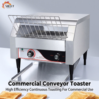 Four à Chaîne Électrique Commercial XL Robuste pour la Cuisson des Pains de Hamburger, Hot-Dogs et Sandwichs