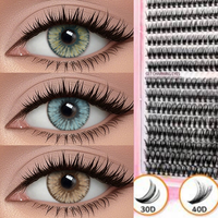 Boîte de faux cils transparents, naturels, effet vison, doux et moelleux, demi-cils pour le maquillage quotidien, les fêtes et la Saint-Valentin, vente en gros