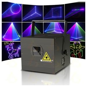 Equipo de Iluminación para Escenarios, Luz Láser de 1w a 5w, Luces Láser DMX a Todo Color para DJ, Discoteca, Club Nocturno - Product Image 1