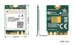 Tarjeta de Red Inalámbrica Waveshare Wireless-AW-CB375NF, WiFi 5 de Doble Banda 2.4G 5GHz, RTL8822CE-CG Core 5.0, Compatible con BLE B678 - Product Image 4