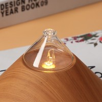 Fabricant chinois Nouvelles Saisons Oem Grain de Bois Ce Rohs Verre Plastique Mini Diffuseur d'Arôme d'Air d'Aromathérapie Sans Eau Ultrasonique