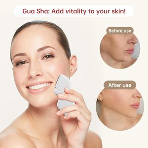 Herramientas Faciales Gua Sha de Acero Inoxidable para Esculpir el Rostro, Cuidado de la Piel, Tratamiento de Puntos de Presión, Terapia de Acupuntura SPA - Product Image 4