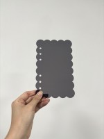Neue Acryl-Planerhülle im Blumenstil, 6-Ring-Ordner, transparente, mattierte Notizbuchhülle, A6 Acryl-Binder