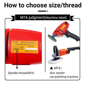 3/4 כרית גומי קשיח לאינץ עבור מטחנת זווית, m10/m14/m16/5/8-11 חוט, שיש/אבן/בטון קצה ליטוש - Product Image 6