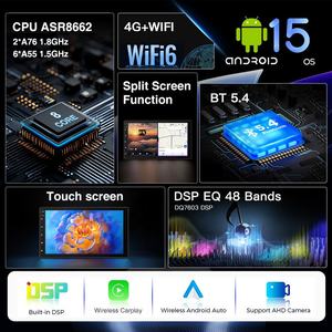 Novo Lançamento: Central Multimídia Automotiva 2 Din 7'' Android com 4GB RAM, 64GB ROM, Bluetooth, FM e Processador de Sinal Digital para Carro - Rádio, Vídeo e <span class=keywords><strong>DVD</strong></span> <span class=keywords><strong>Player</strong></span> - Product Image 3