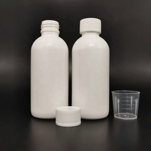 200cc 실험실을 위한 백색 야윈 병 기침 시럽 측정 모자 액체 약 시약 병 - Product Image 3