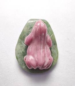 งูงานฝีมือเปล่งประกายคุณภาพสูงพร้อมจี้กบควอตซ์ (HO 4Mm) - Product Image 6