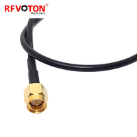 Conector SMA Macho Personalizable de Fábrica para Cable RG174, Cable Pigtail, Cable Jumper, Ensamblaje de Cable Coaxial, Conector RF Coaxial en Stock