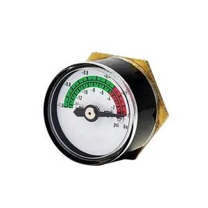 25mm Mini Vacuum Pressure Gauge Glass Suction Cup Beer Gauge Medical Pressure Gauge