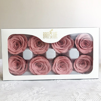 Fleurs éternelles de roses préservées, vente en gros, high-ranking4-5 cm